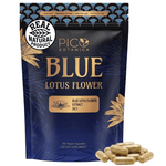 Blue Lotus Extract Capsules — 50:1 Nymphaea caerulea, 60 Count