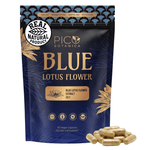 Blue Lotus Extract Capsules — 50:1 Nymphaea caerulea, 60 Count