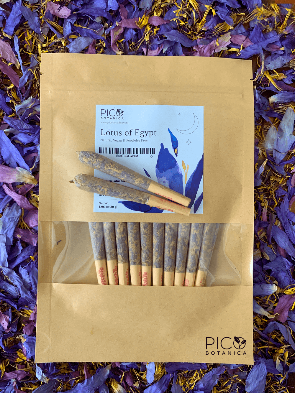 BLUE LOTUS FLOWER PRE ROLLS PicoBotanica BLUE LOTUS FLOWER PRE ROLLS PicoBotanica
