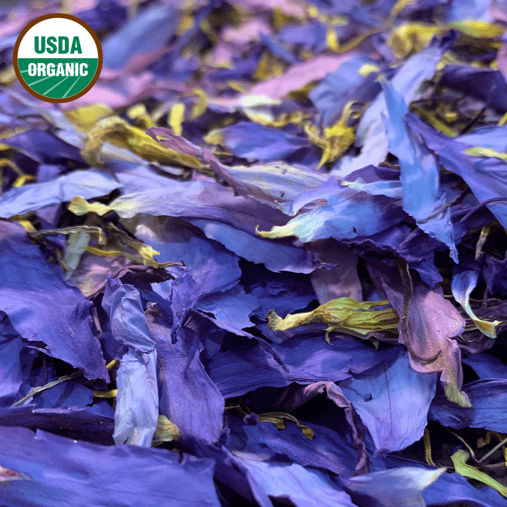 ORGANIC BLUE LOTUS FLOWER WHOLESALE (PETALS & STAMEN)