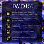 BLUE LOTUS FLOWER PETALS & STAMEN 30g