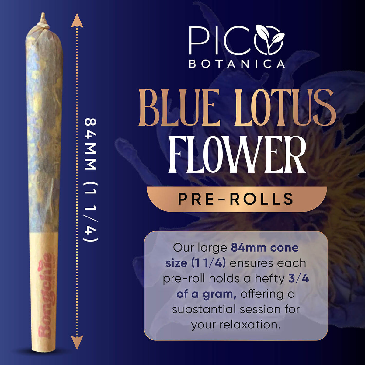 ORGANIC BLUE LOTUS FLOWER PRE ROLLS