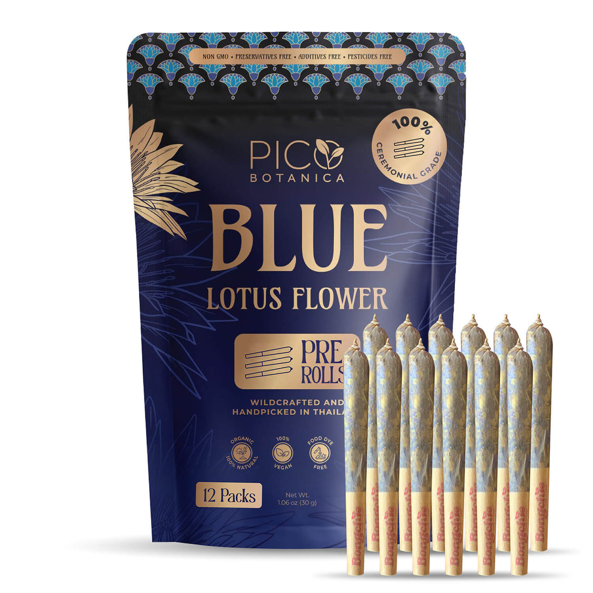ORGANIC BLUE LOTUS FLOWER PRE ROLLS