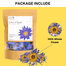Load image into Gallery viewer, ORGANIC BLUE LOTUS FLOWER WHOLE 30g
