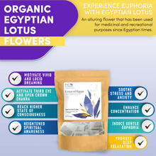 Load image into Gallery viewer, ORGANIC BLUE LOTUS FLOWER TEA BAGS (1g x 30 Bags)
